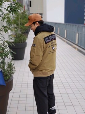 松下晋弥さん（メンズ・168cm）の冬コーディネート