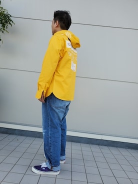 松下晋弥さん（メンズ・168cm）の春コーディネート