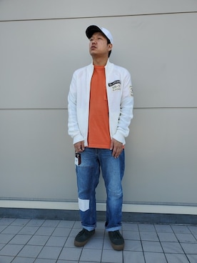 松下晋弥さん（メンズ・168cm）の春コーディネート