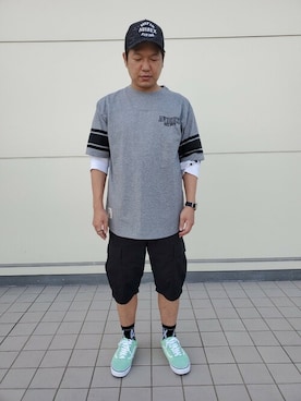 松下晋弥さん(メンズ・168cm)の夏コーディネート