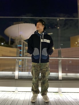 松下晋弥さん(メンズ・168cm)の秋コーディネート