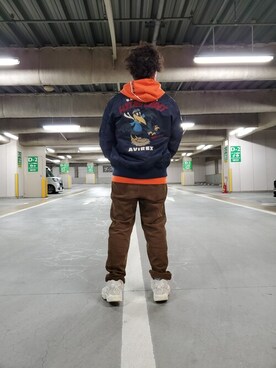 松下晋弥さん(メンズ・168cm)の冬コーディネート