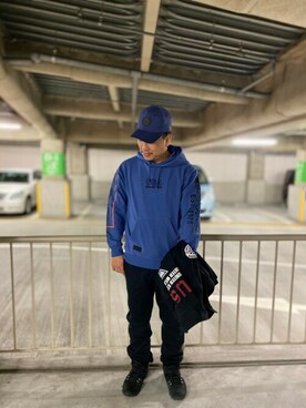 松下晋弥さん（メンズ・168cm）の冬コーディネート