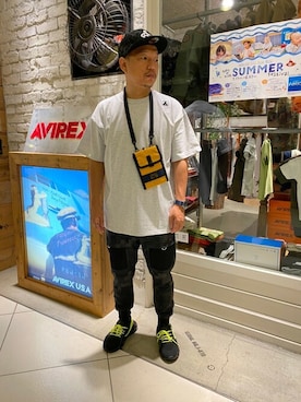 松下晋弥さん（メンズ・168cm）の夏コーディネート