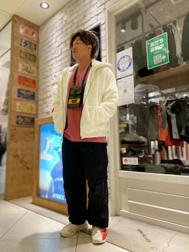 松下晋弥さん（メンズ・168cm）の秋コーディネート