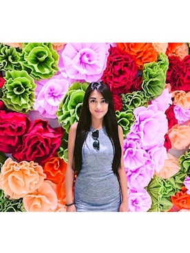 「アイテム（ドレス、グレー系）」を使った、Thyne さん（レディース・163cm）の春コーディネート