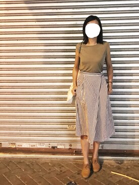 「stripes」｜「アイテム（その他シューズ）」を使った、ｊｙさん（レディース・163cm）の夏コーディネート