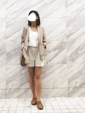 「summer style」｜「アイテム（ジャケット/アウター）」を使った、ｊｙさん（レディース・163cm）の夏コーディネート