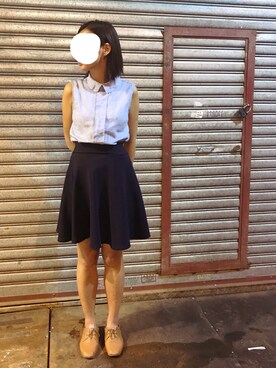 「blue」｜「アイテム（ベスト）」を使った、ｊｙさん（レディース・163cm）の夏コーディネート