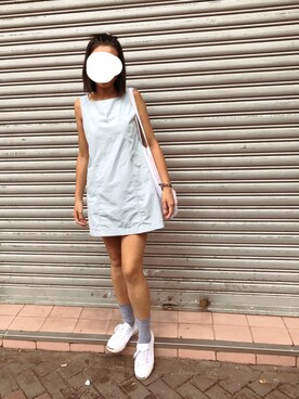 「blue」｜「アイテム（ヘアアクセサリー）」を使った、ｊｙさん（レディース・163cm）の夏コーディネート