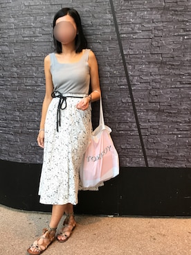 「INUOVO（イヌーボ）のアイテム」を使った、ｊｙさん（レディース・163cm）の夏コーディネート