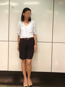 「blue」｜「アイテム（パンプス）」を使った、ｊｙさん（レディース・163cm）の秋コーディネート
