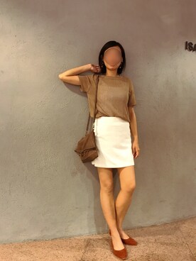 「BROWN」｜「アイテム（その他シューズ）」を使った、ｊｙさん（レディース・163cm）の春コーディネート