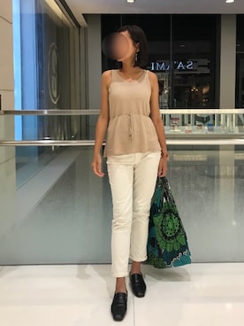 「white pants」｜ｊｙさん（レディース・163cm）の夏コーディネート