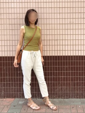 「INUOVO（イヌーボ）のアイテム」を使った、ｊｙさん（レディース・163cm）の夏コーディネート
