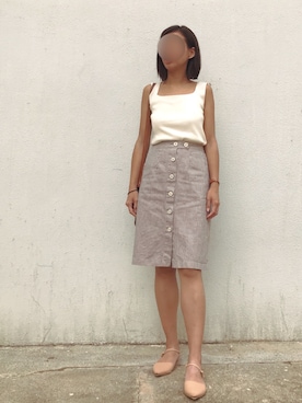 「summer style」｜「アイテム（パンプス）」を使った、ｊｙさん（レディース・163cm）の夏コーディネート