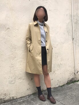 「fall style」｜「アイテム（トレンチコート）」を使った、ｊｙさん（レディース・163cm）の冬コーディネート