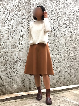 「initial（イニシャル）のアイテム（スカート）」を使った、ｊｙさん（レディース・163cm）の春コーディネート