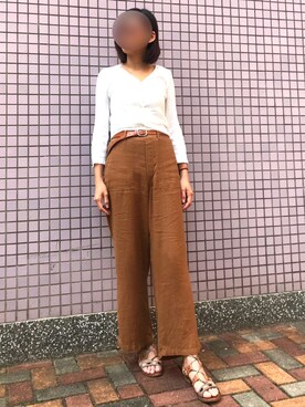 「INUOVO（イヌーボ）のアイテム」を使った、ｊｙさん（レディース・163cm）の春コーディネート