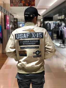 「秋のブラウンスタイル」｜「アイテム（MA-1）」を使った、toshioさん（メンズ・169cm）の秋コーディネート