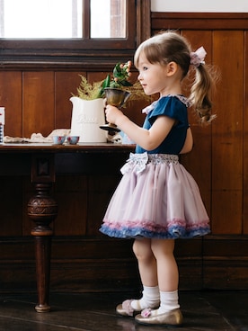 「チュチュ」｜panpantutuさん（キッズ・100cm）の春コーディネート