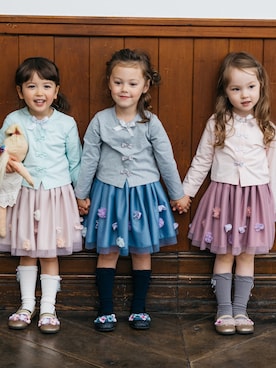 「panpantutu（パンパンチュチュ）のアイテム」を使った、panpantutuさん（キッズ・100cm）の春コーディネート