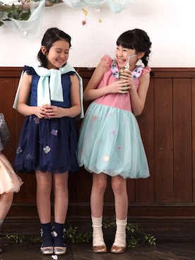 「panpantutu（パンパンチュチュ）のアイテム」を使った、panpantutuさん（キッズ・140cm）の春コーディネート