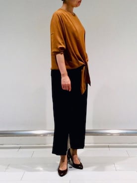 「NARACAMICIE（ナラカミーチェ）のアイテム」を使った、misaponpon9さん（レディース・154cm）の秋コーディネート