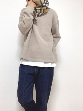「アイテム（ストール/ショール）」を使った、daxさん（メンズ・171cm）の冬コーディネート
