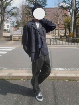 「sea vees（ｼｰﾋﾞｰｽﾞ）のアイテム（ジャケット/アウター、ブルー系）」を使った、youth_311さん（メンズ・178cm）の春コーディネート