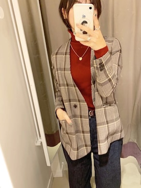 hiiibarさん（レディース・157cm）の冬コーディネート