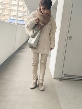 hiiibarさん（レディース・157cm）の冬コーディネート