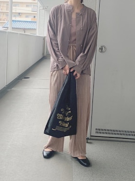 「SVEC（シュベック）のカンフーシューズ kung fu Shoes / ストラップパンプス（バレエシューズ）」を使った、hiiibarさん（レディース・157cm）の秋コーディネート