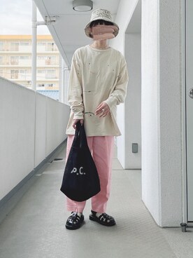 6(ROKU)＞∴DRIPPING LONG SLEEVE PULLOVER/カットソー Ψ ◇を使った ...