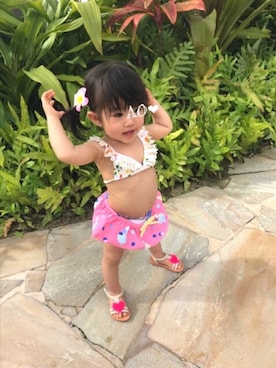 「hawaii」｜「アイテム（その他）」を使った、AO❤︎さん（キッズ・70cm）の冬コーディネート