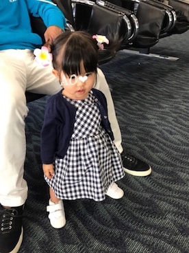 「hawaii」｜「アイテム（その他）」を使った、AO❤︎さん（キッズ・70cm）の冬コーディネート