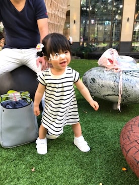 「hawaii」｜「アイテム（ジャケット/アウター）」を使った、AO❤︎さん（キッズ・70cm）の冬コーディネート