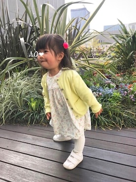 「Ralph Lauren」｜「アイテム（ワンピース/ドレス）」を使った、AO❤︎さん（キッズ・70cm）の春コーディネート