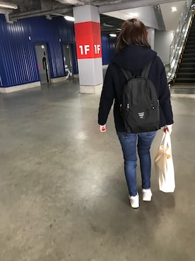 「DANTON（ダントン）の【DANTON】ウールモッサ シングルフードジャケット WOMEN（その他アウター）」を使った、Konoさん（レディース・166cm）の冬コーディネート