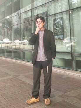 「HAVERSACK」｜vivavumさん（メンズ・170cm）の春コーディネート