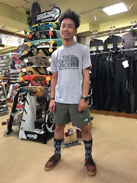「STANCE（スタンス）のアイテム」を使った、ムラサキスポーツ八王子店さん（メンズ・163cm）の夏コーディネート