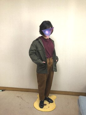 「E hyphen world gallery MANIA（イーハイフンワールドギャラリーマニア）のアイテム（ジャケット/アウター）」を使った、りちゅさん（レディース・152cm）の春コーディネート