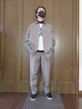 「INSTANT FAME（インスタントフェイム）のアイテム（トップス）」を使った、yuyaさん（メンズ・170cm）の冬コーディネート