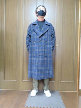 「417 EDIFICE（フォーワンセブンエディフィス）のアイテム（カーゴパンツ）」を使った、yuyaさん（メンズ・170cm）の冬コーディネート