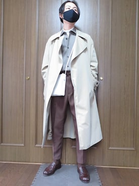 「the case（ザケース）のアイテム」を使った、yuyaさん（メンズ・170cm）の冬コーディネート