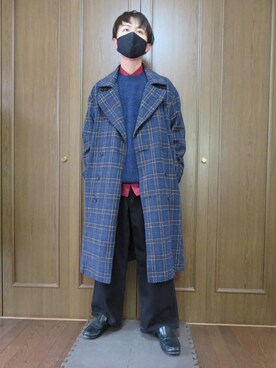「Re（アールイー）のアイテム（ジャケット/アウター）」を使った、yuyaさん（メンズ・170cm）の冬コーディネート
