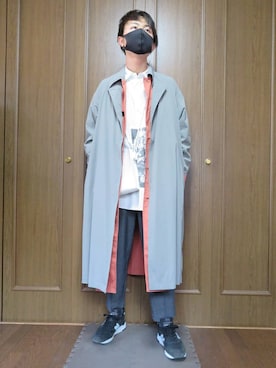 「the case（ザケース）のアイテム」を使った、yuyaさん（メンズ・170cm）の冬コーディネート