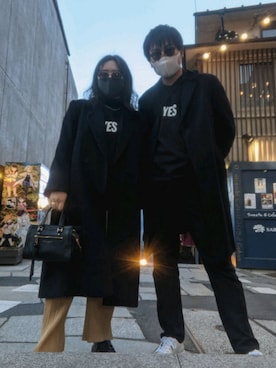 「MARC JACOBS（マークジェイコブス）のアイテム（バッグ）」を使った、04sasanishiki20さん（メンズ・179cm）の冬コーディネート