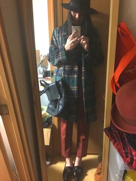 「dazzlin（ダズリン）のアイテム（チェスターコート）」を使った、ボンボンさん（レディース・164cm）の冬コーディネート