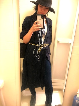 「アイテム（イヤリング）」を使った、ボンボンさん（レディース・164cm・20代）の秋コーディネート